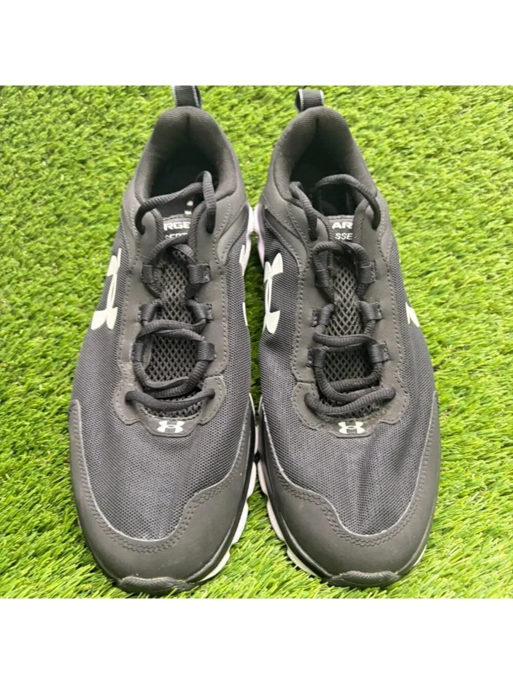 Under Armour Charged Assert 9 Mens Size 11 Black Athletic Running Shoes Sneakers